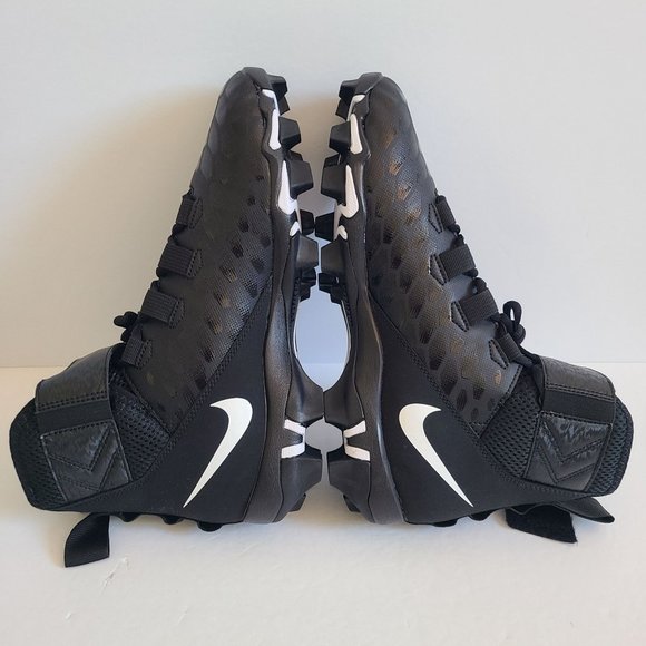 NEW Nike Force Savage 2 Shark Football Cleats BV0151-001 Size 9 Wide Black